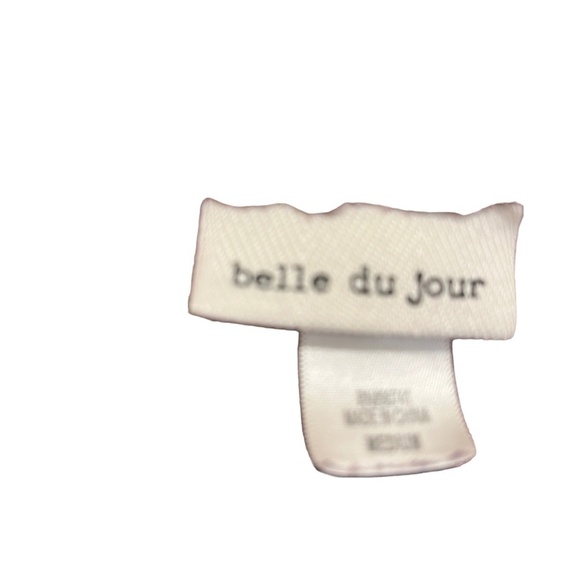 𝅺belle Du Jour Raspberry Color Long Sleeve Lace Embellished Hoodie Size Medium - Picture 2 of 4